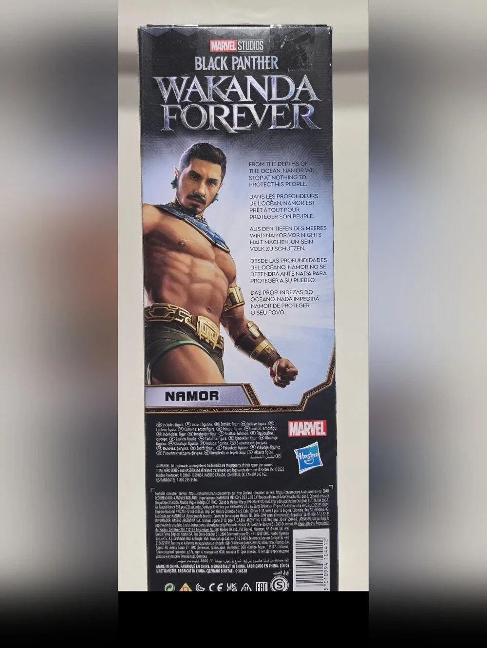 Hasbro Namor Action Figure – Blue, Gold & Green Accents